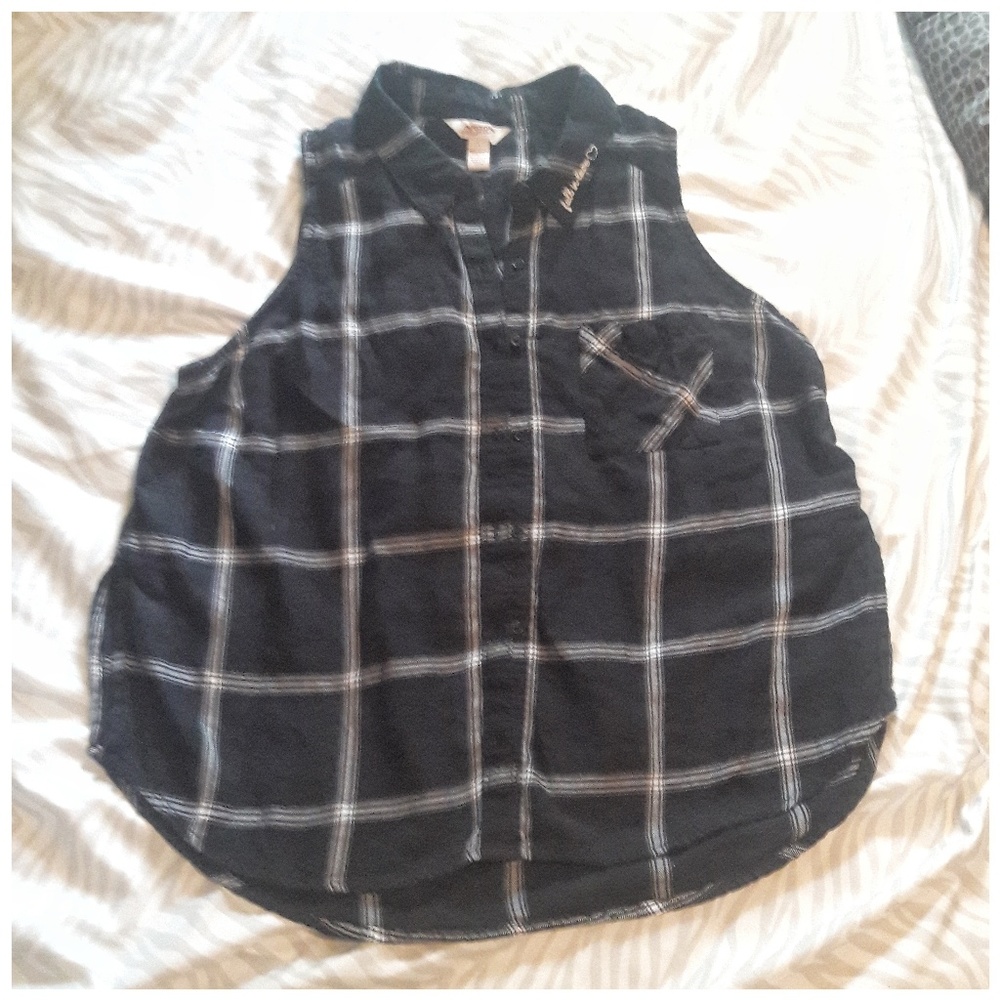 Sleeveless Plaid Arizona top
